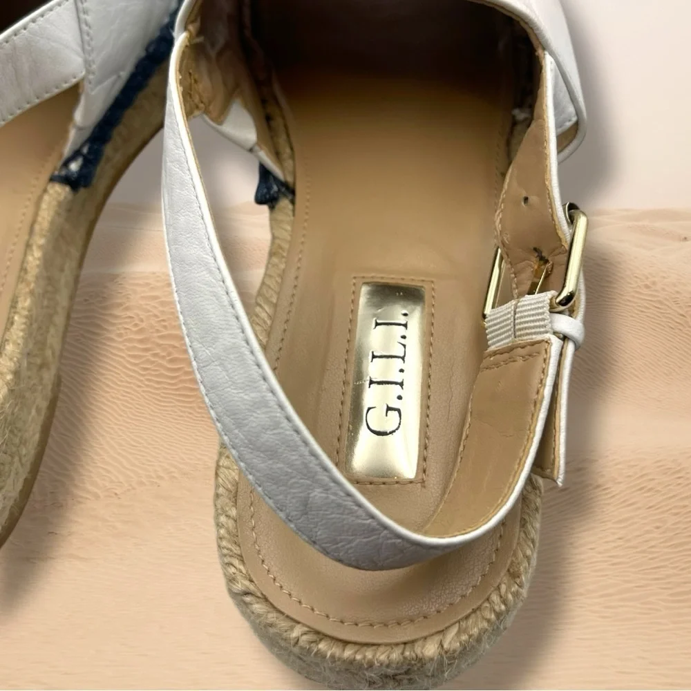 G.I.L.I. Lucinda Women's White Espadrille Sandals